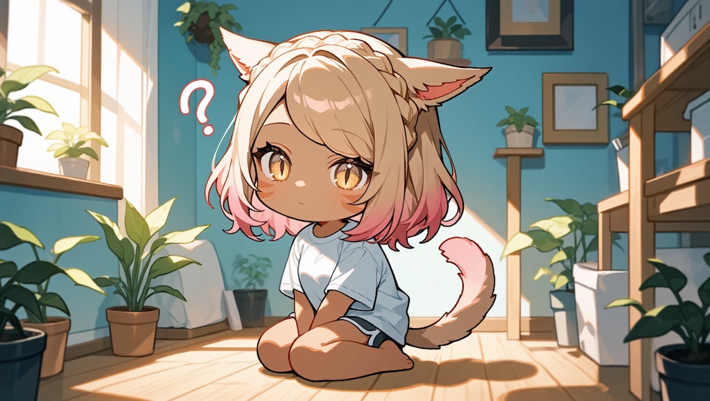 ハウジングが不得意な猫娘