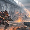 燃える街での戦い 5枚目