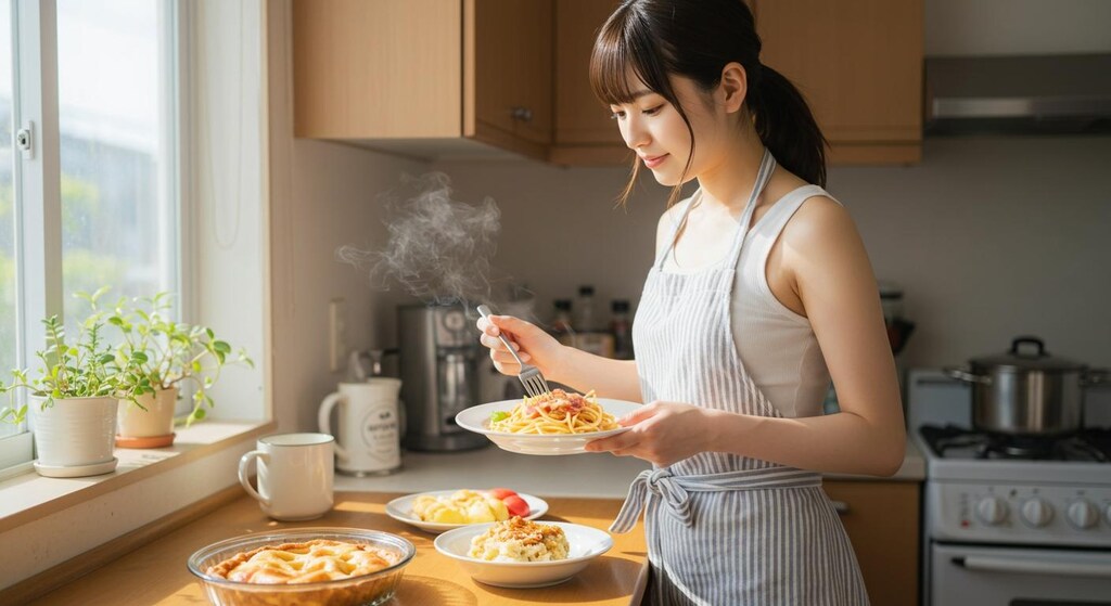 おっ、今日はスパゲッティだね。