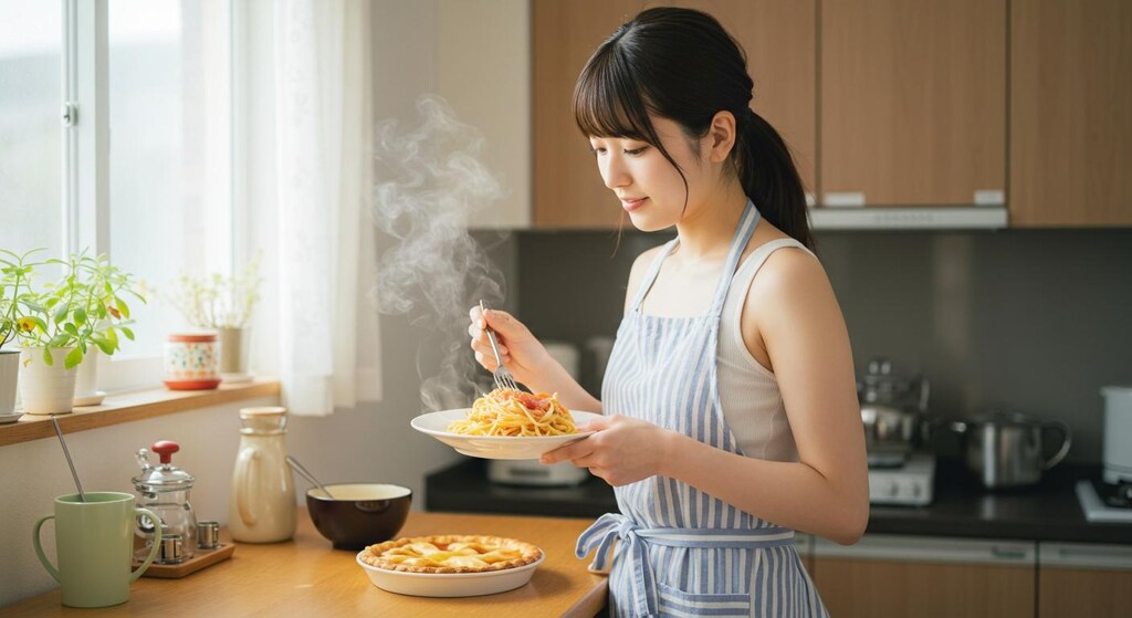 おっ、今日はスパゲッティだね。