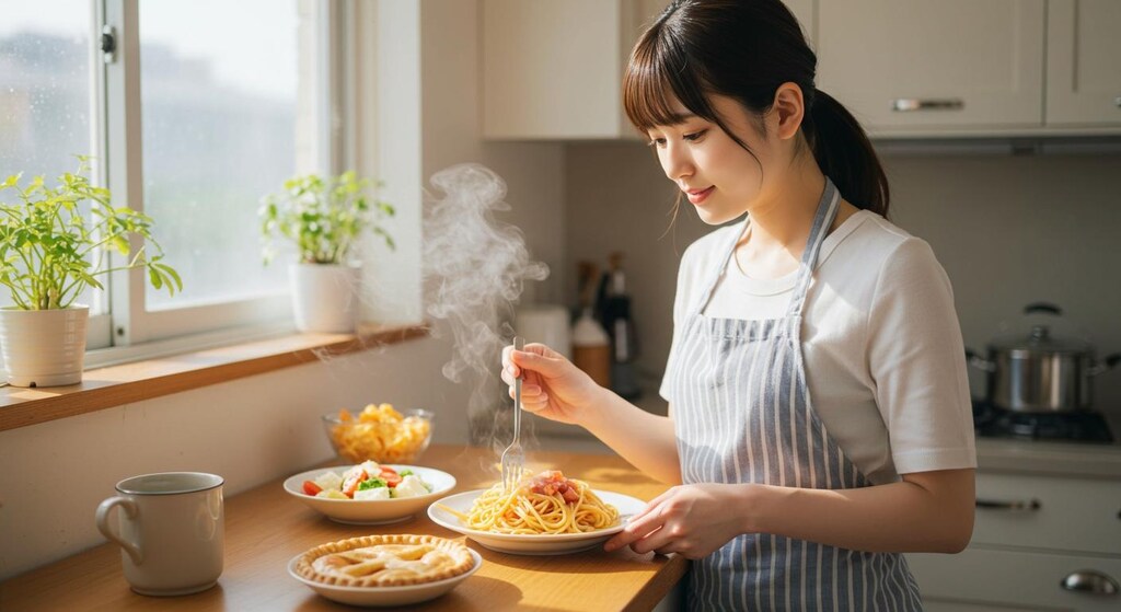 おっ、今日はスパゲッティだね。