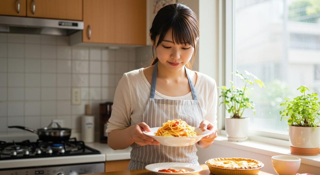 おっ、今日はスパゲッティだね。