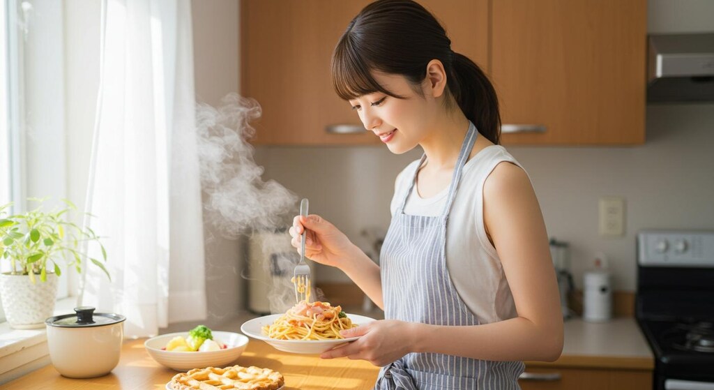 おっ、今日はスパゲッティだね。