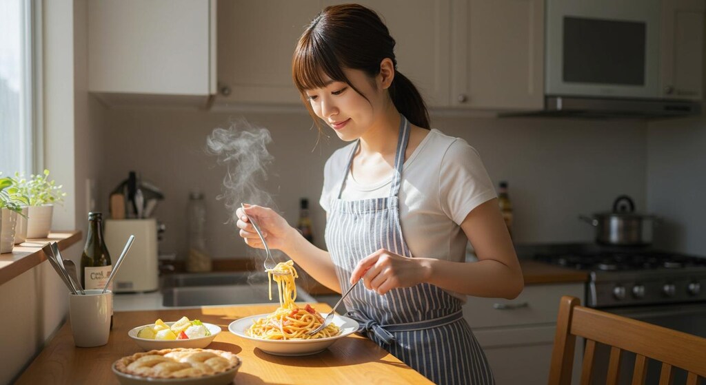 おっ、今日はスパゲッティだね。