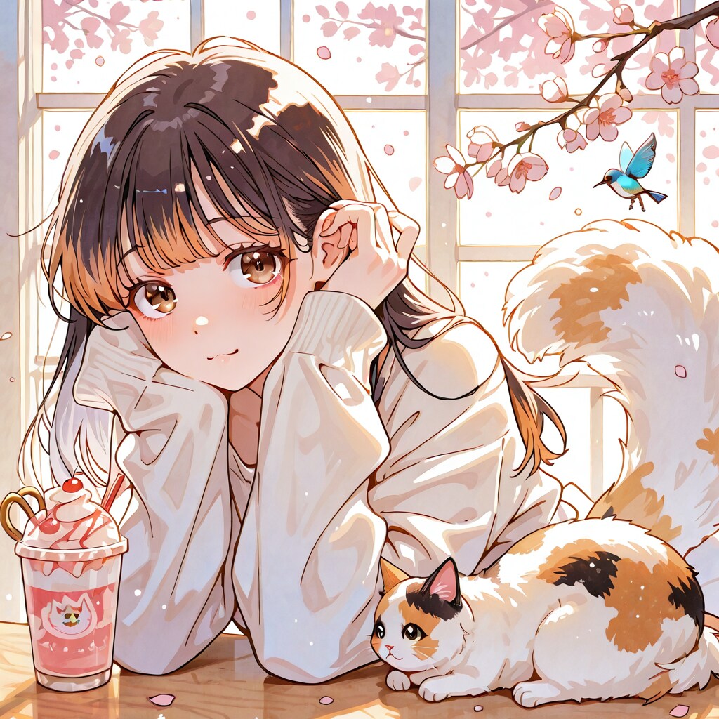 春のカフェ（１）BONSAI | の人気AIイラスト・グラビア