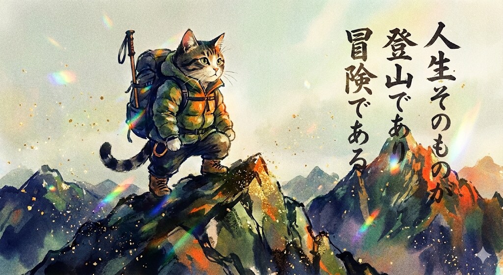 登頂ニャン