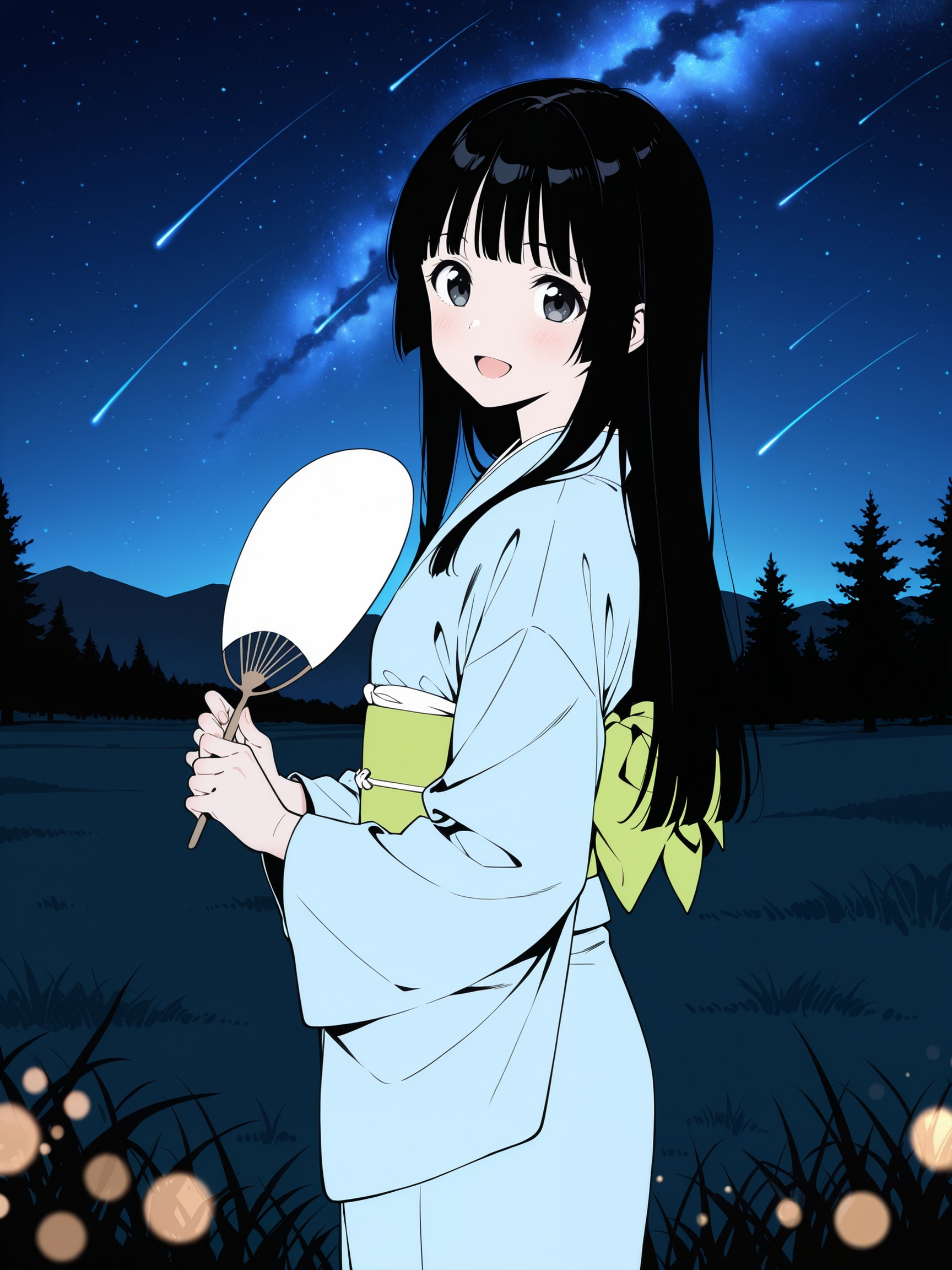 流れ星が沢山流れてます！