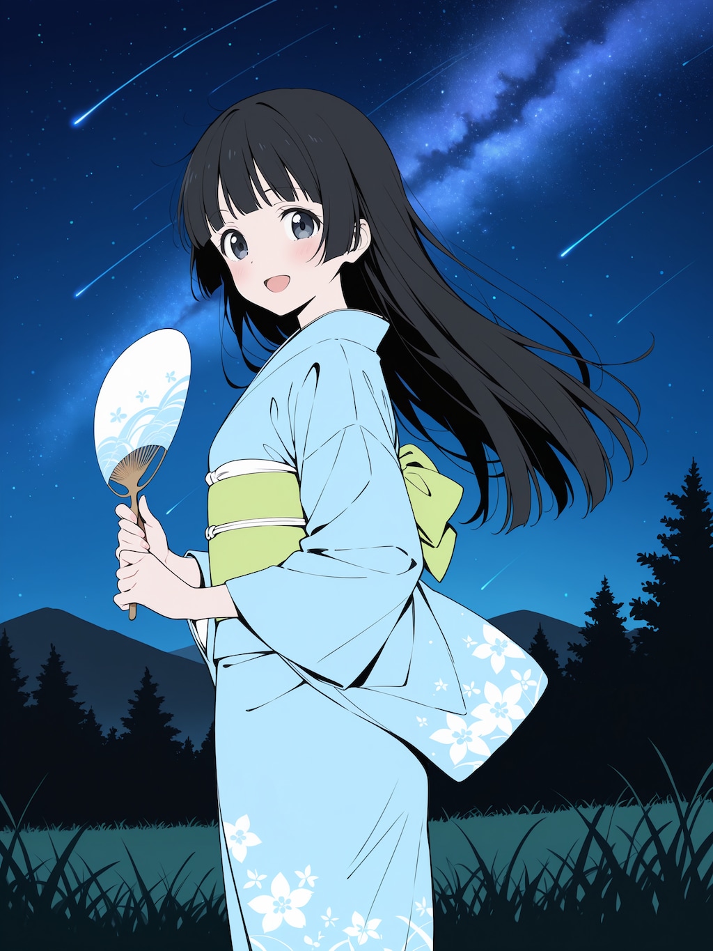 流れ星が沢山流れてます！