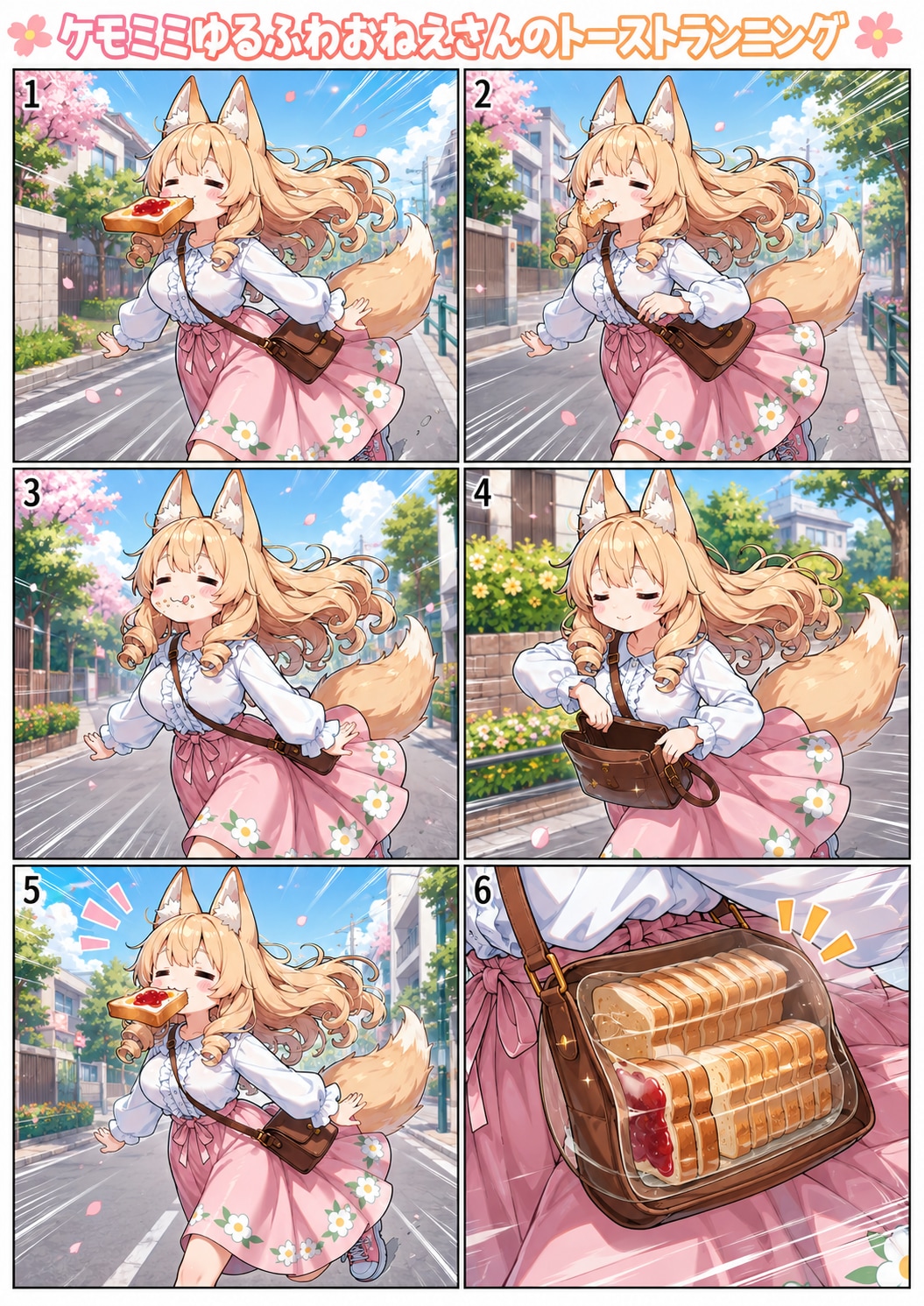 ケモミミゆるふわおねえさんのトーストランニング