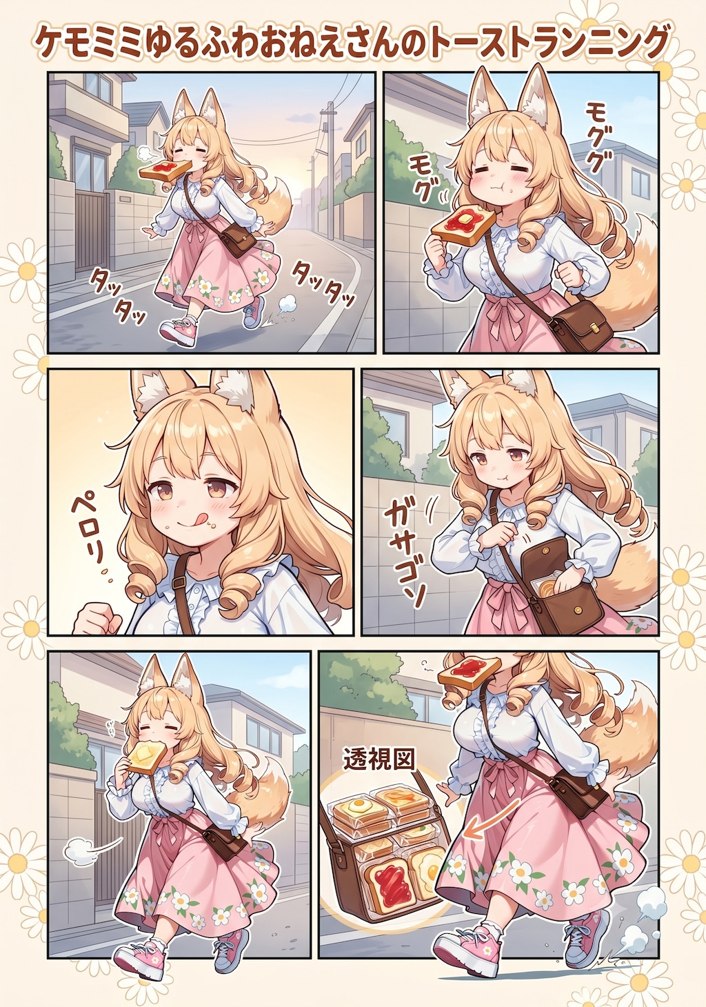 ケモミミゆるふわおねえさんのトーストランニング