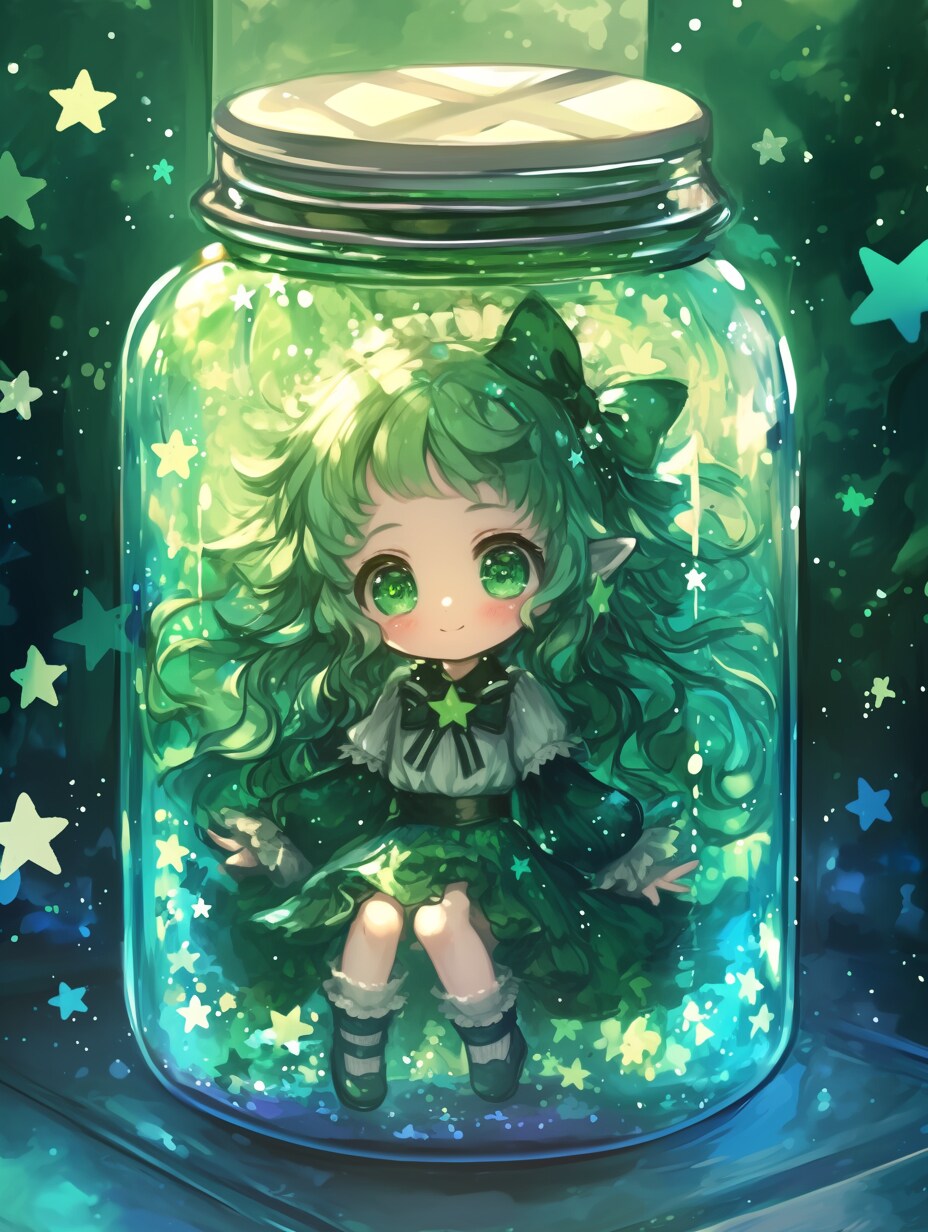 「瓶詰の少女」碧90