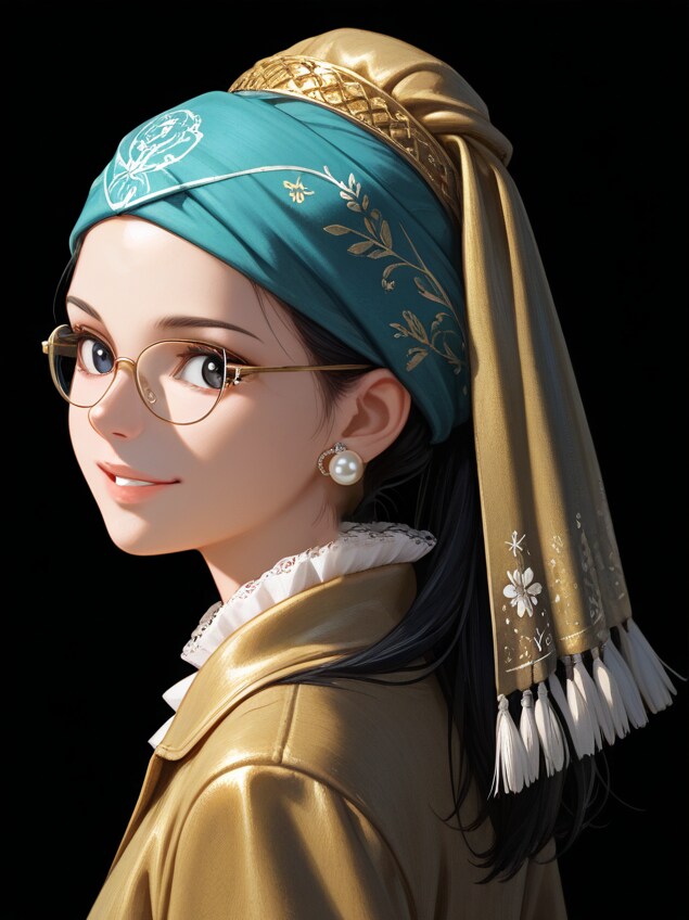 眼鏡っ子_天海レイナ「真珠の耳飾りの女」