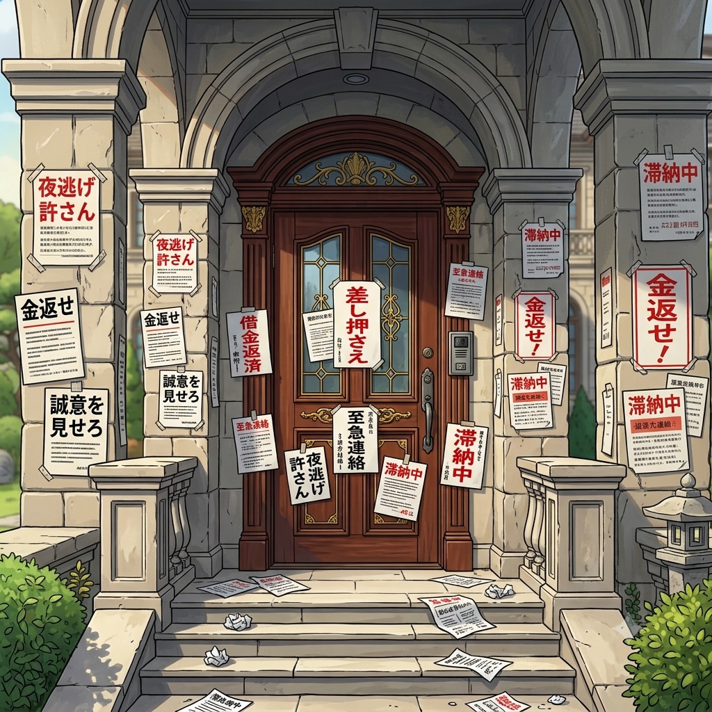 【張り紙企画】「わぁ～、立派な家だね～！おかあさん、あれなにが貼ってあるの？」 「しっ！見ちゃいけません！」