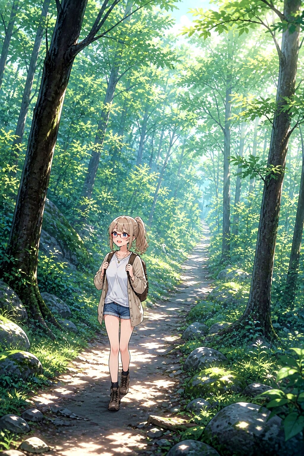 森を歩く
