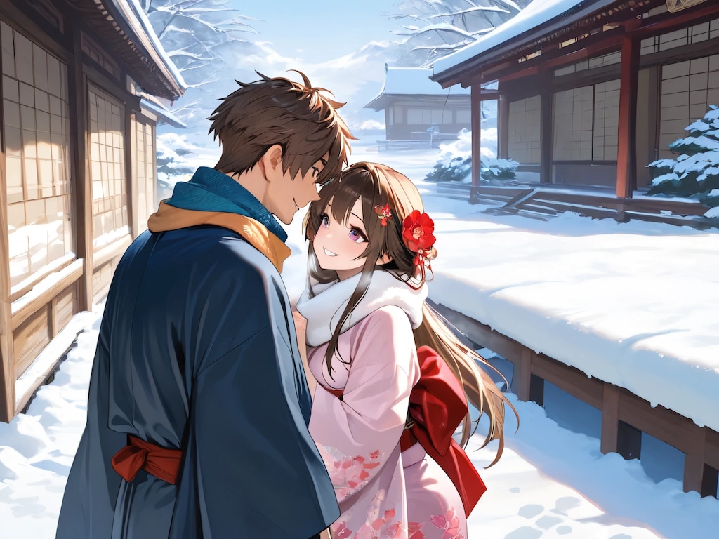 ほら、マフラー落ちそうだよ