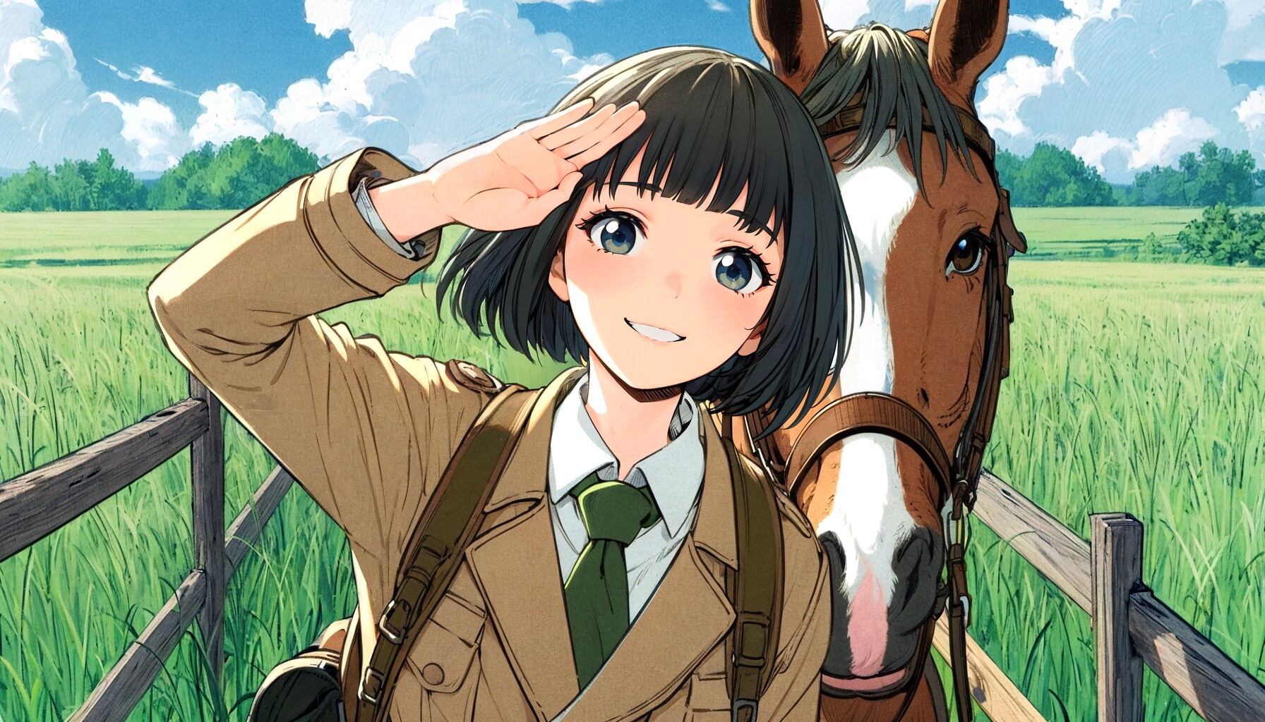 牧草地 | の人気AIイラスト・グラビア