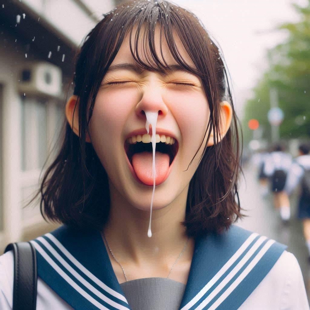 鼻からザーメン #3