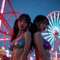 夜の遊園地3 6枚目