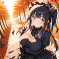 秋ロリータ🍇：ブドウちゃんR15 3枚目