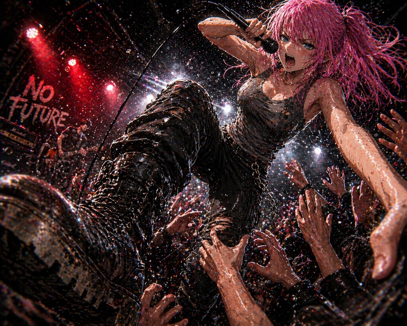 NO FUTURE / 0.3秒前 | の人気AIイラスト・グラビア