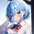 ピンクちゃんと青髪ちゃんの濡れ透け💕 2枚目
