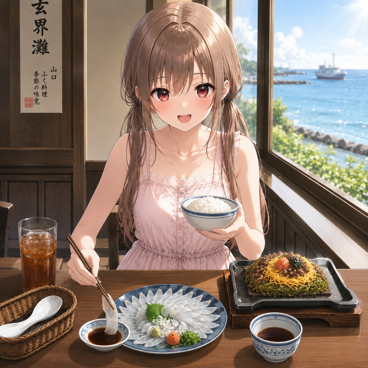 梢とランチ（６２）てっさだよ！！