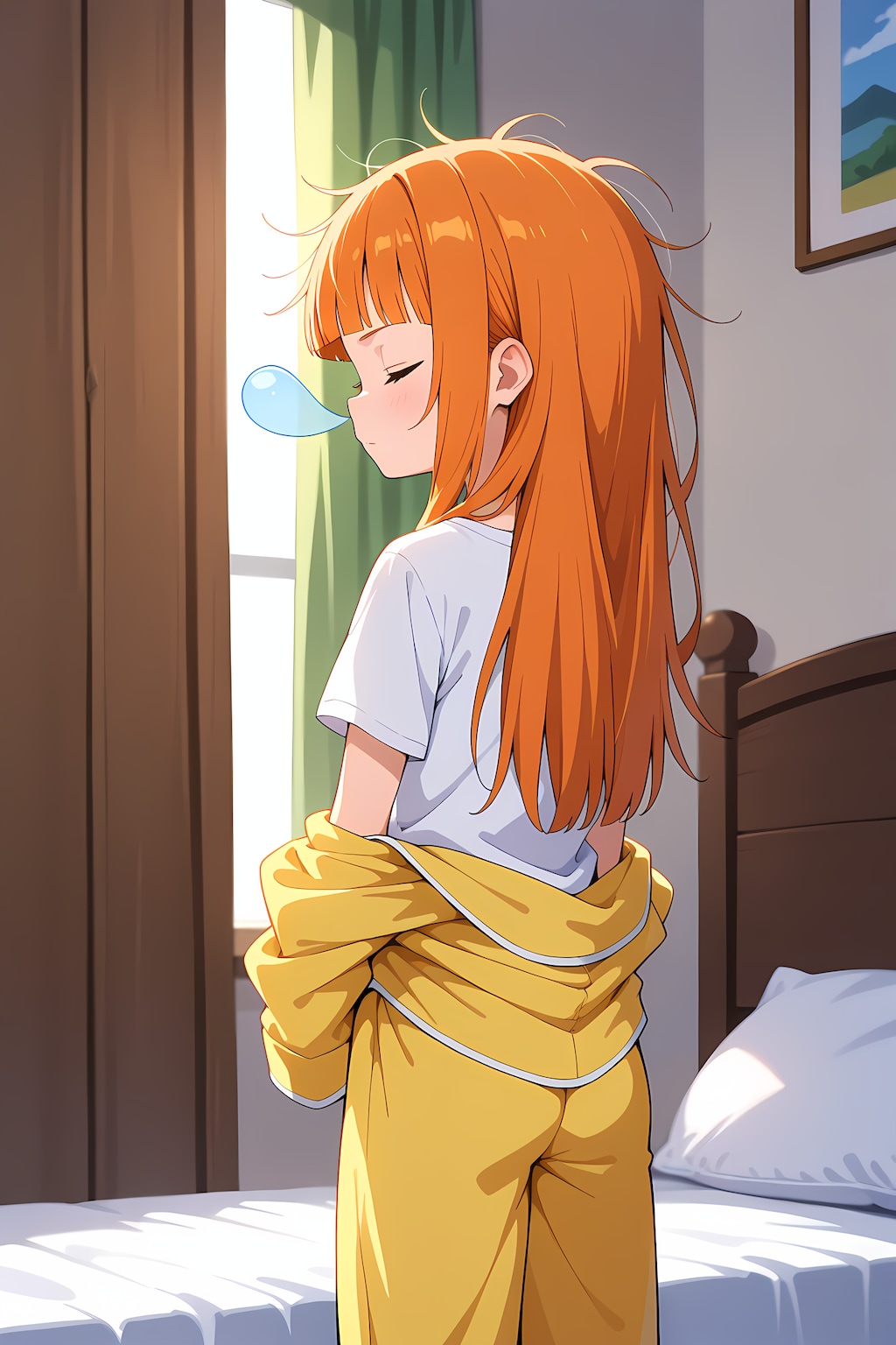 あさのしたくしなきゃ・・・スヤァ・・・