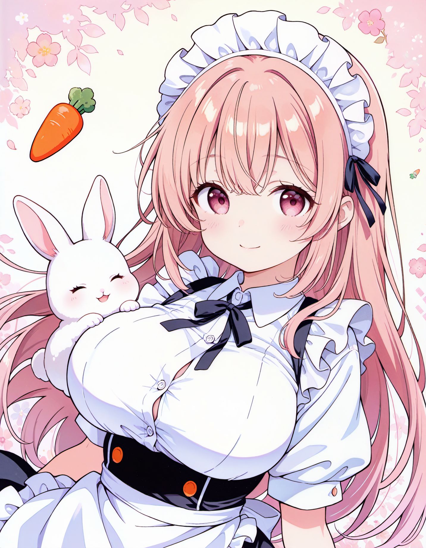 うさぎとメイドさん | の人気AIイラスト・グラビア