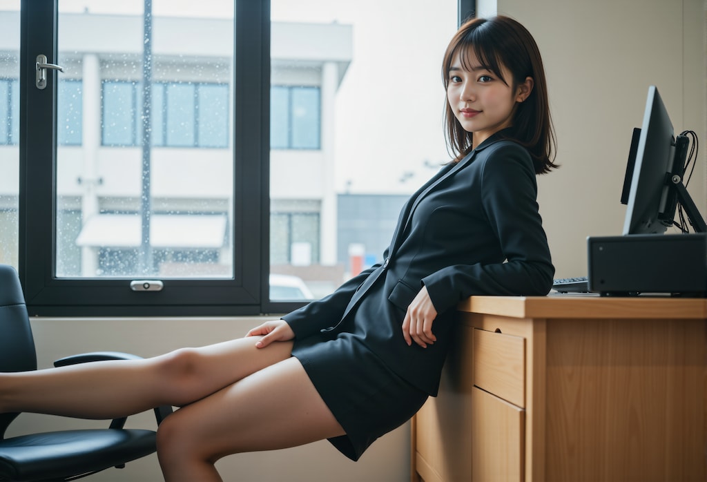 オフィスでストレッチ