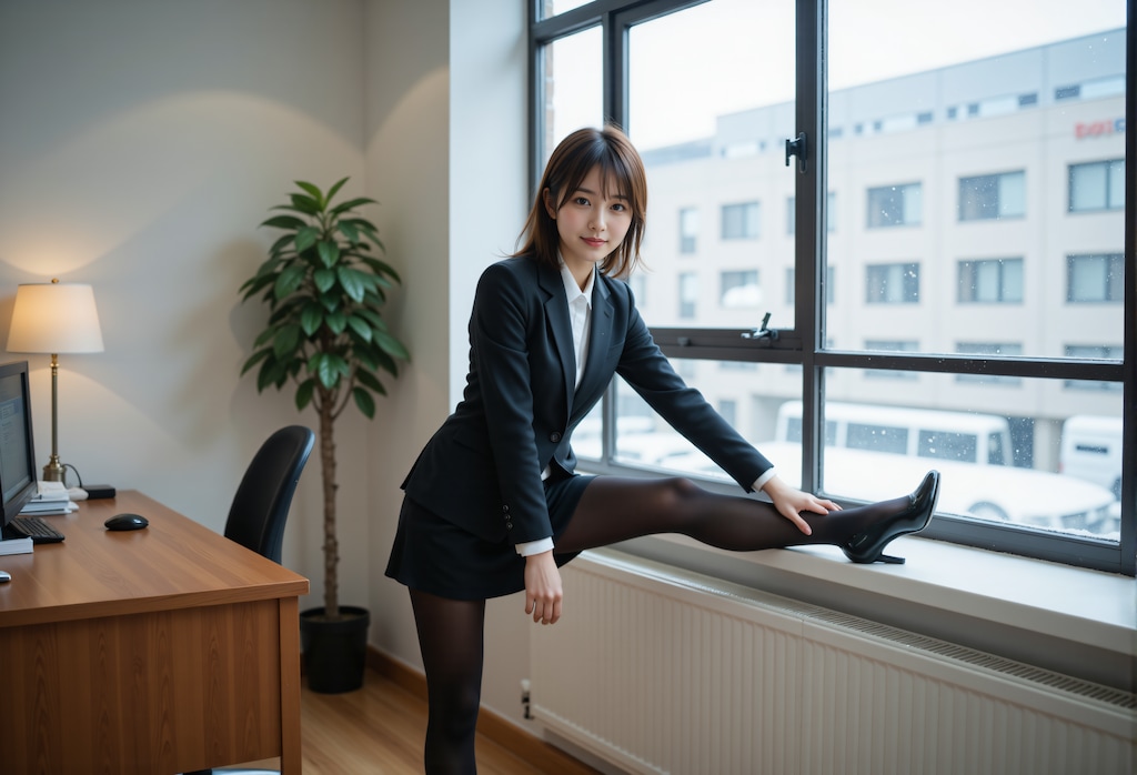 オフィスでストレッチ