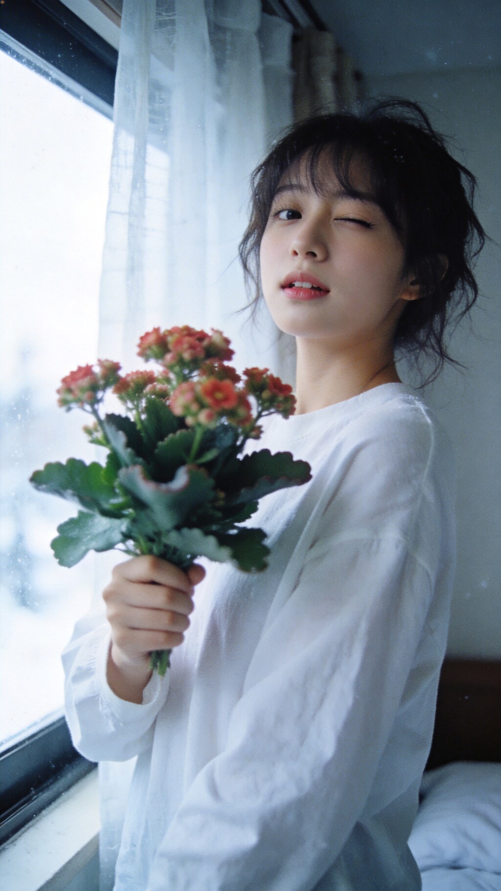 Crimson Whisper in the Frost