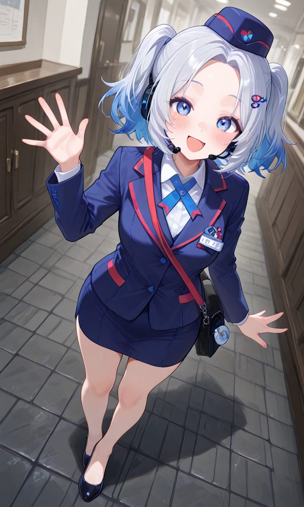 明るいバスガイドさん