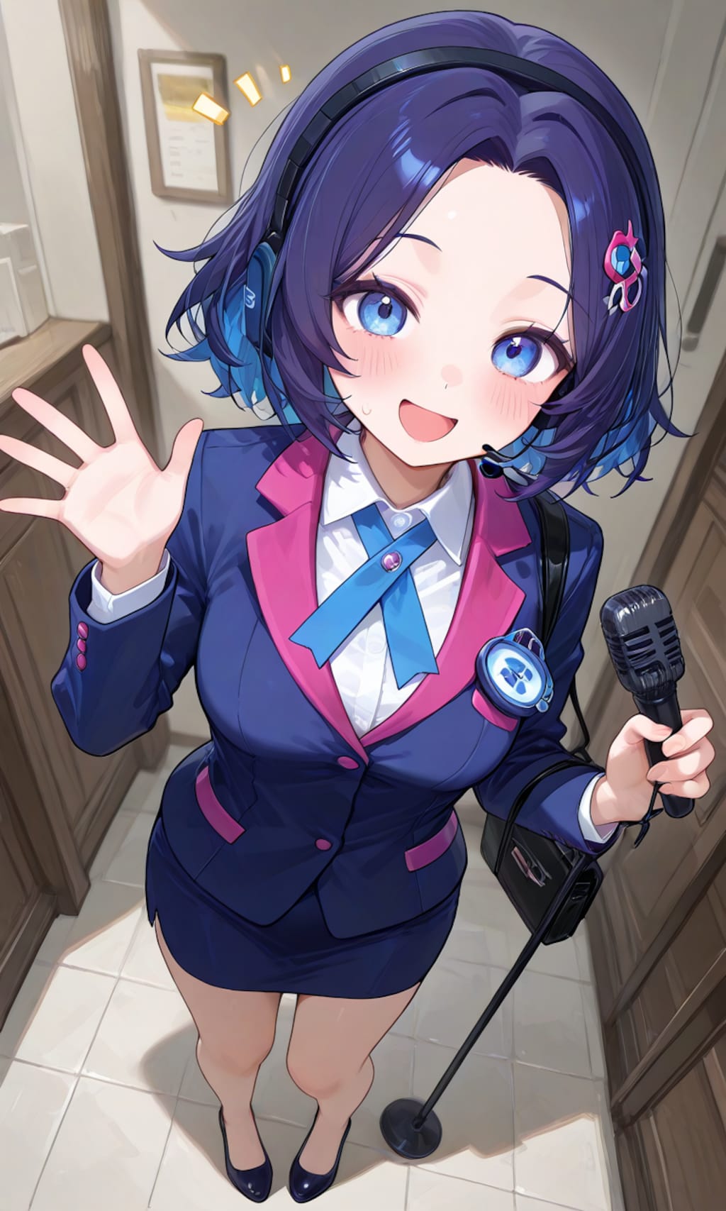 明るいバスガイドさん