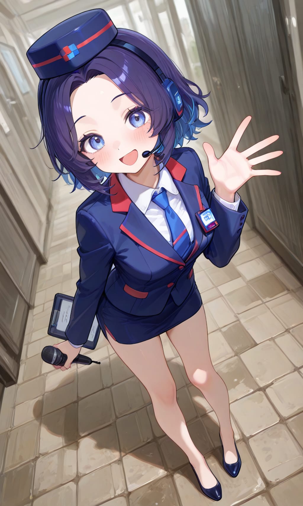 明るいバスガイドさん