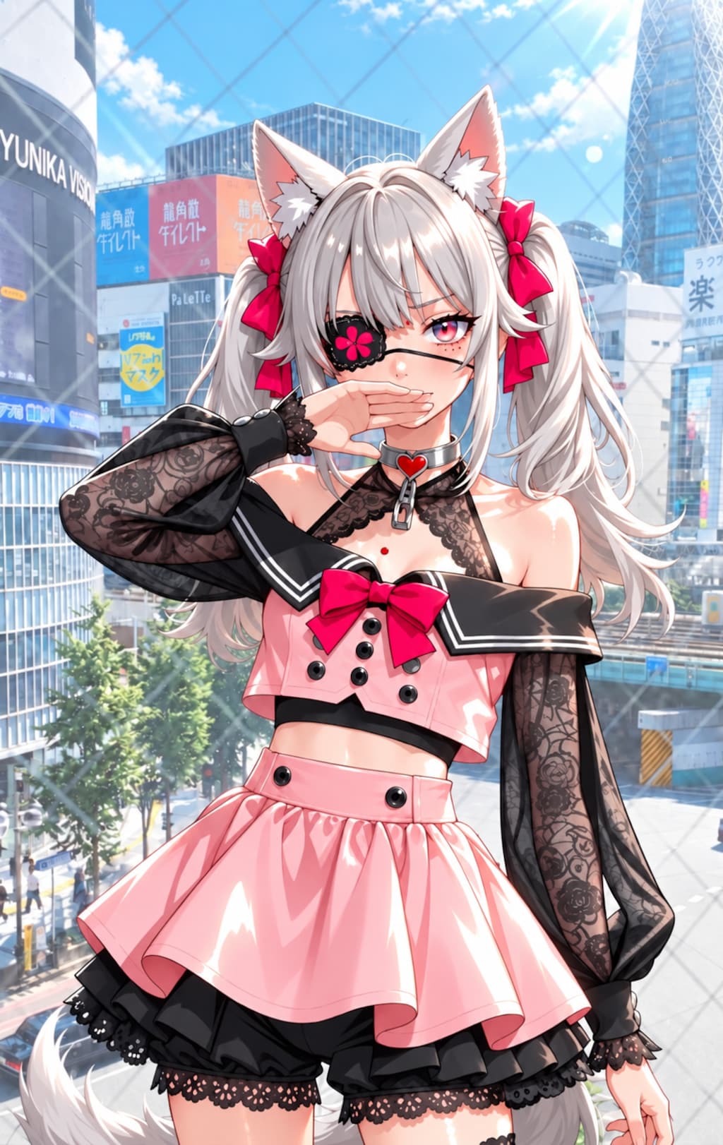 新宿→渋谷　厨二ポーズ💜🐲🐺🎭🃏