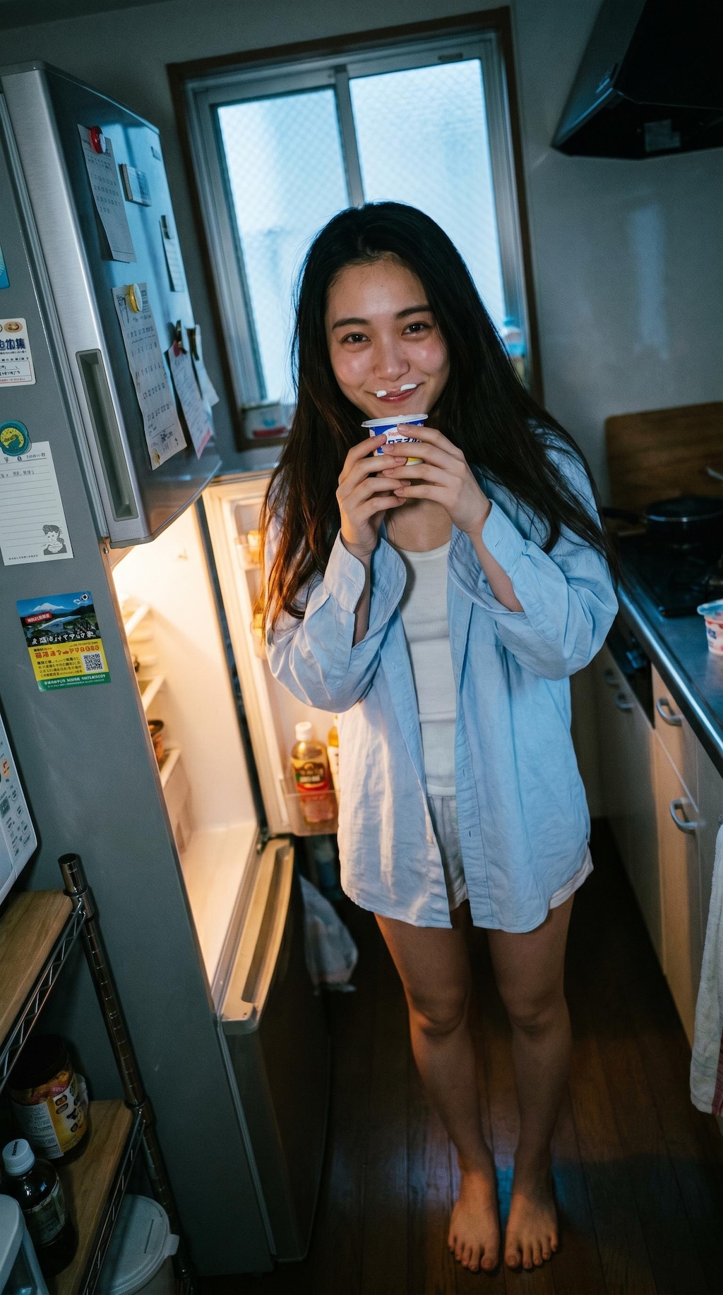 Caught Mid-Spoonful at Sunrise