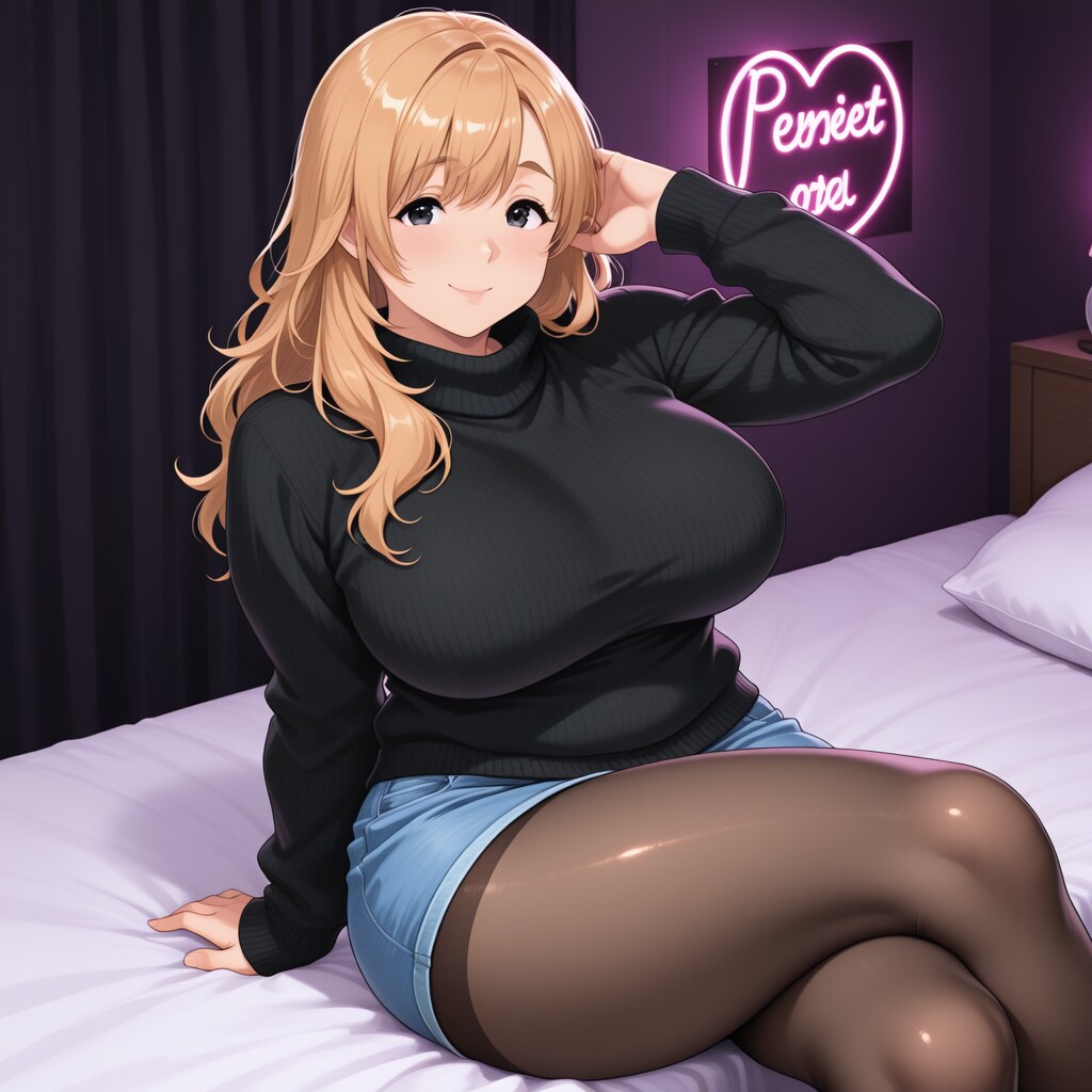 ロング茶髪えるなちゃん