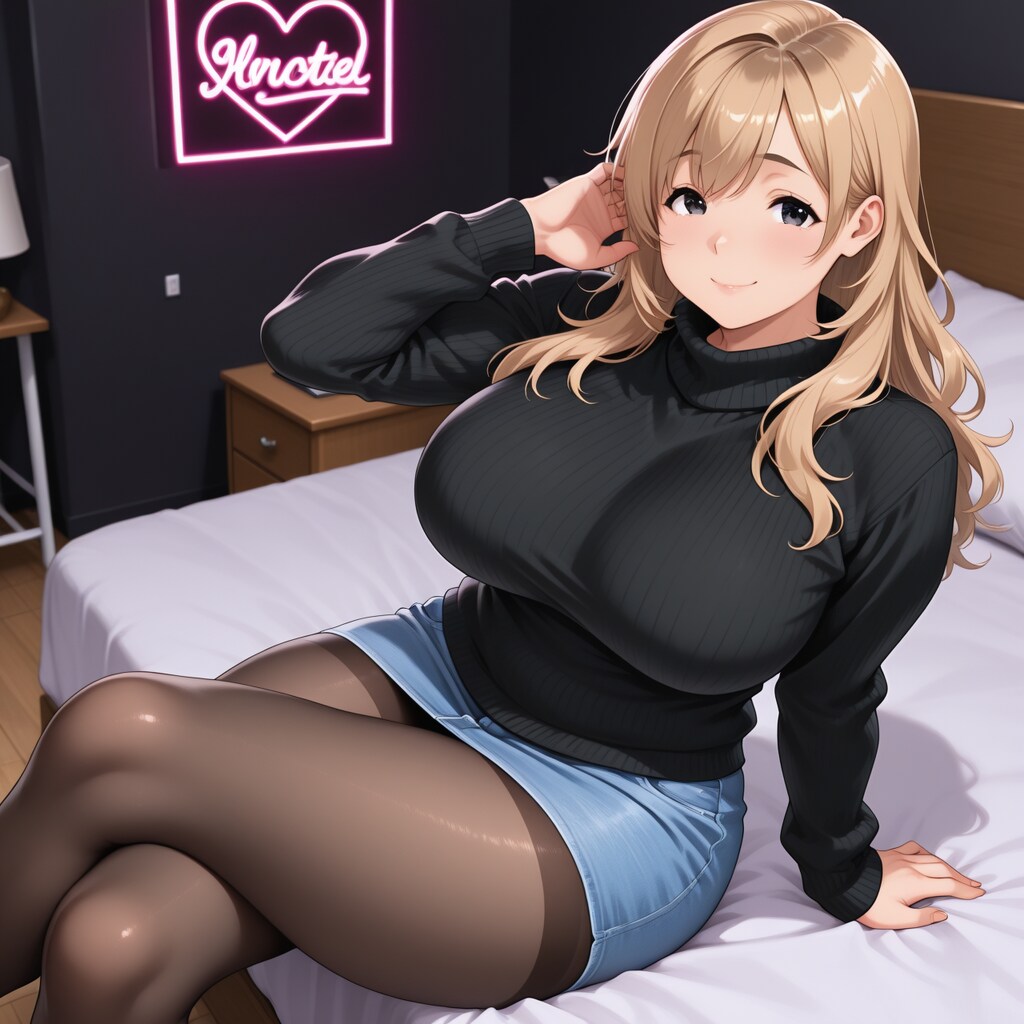 ロング茶髪えるなちゃん