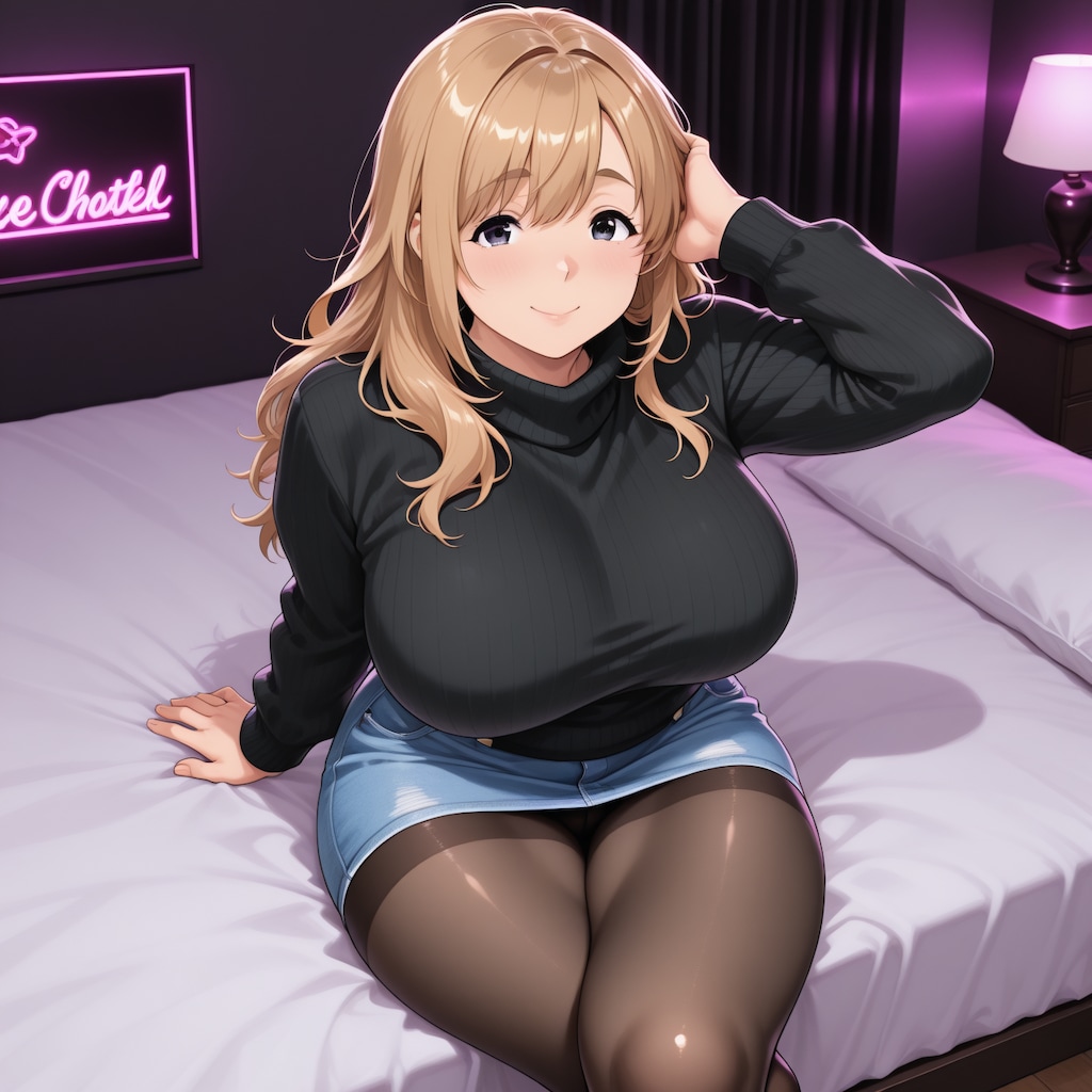 ロング茶髪えるなちゃん