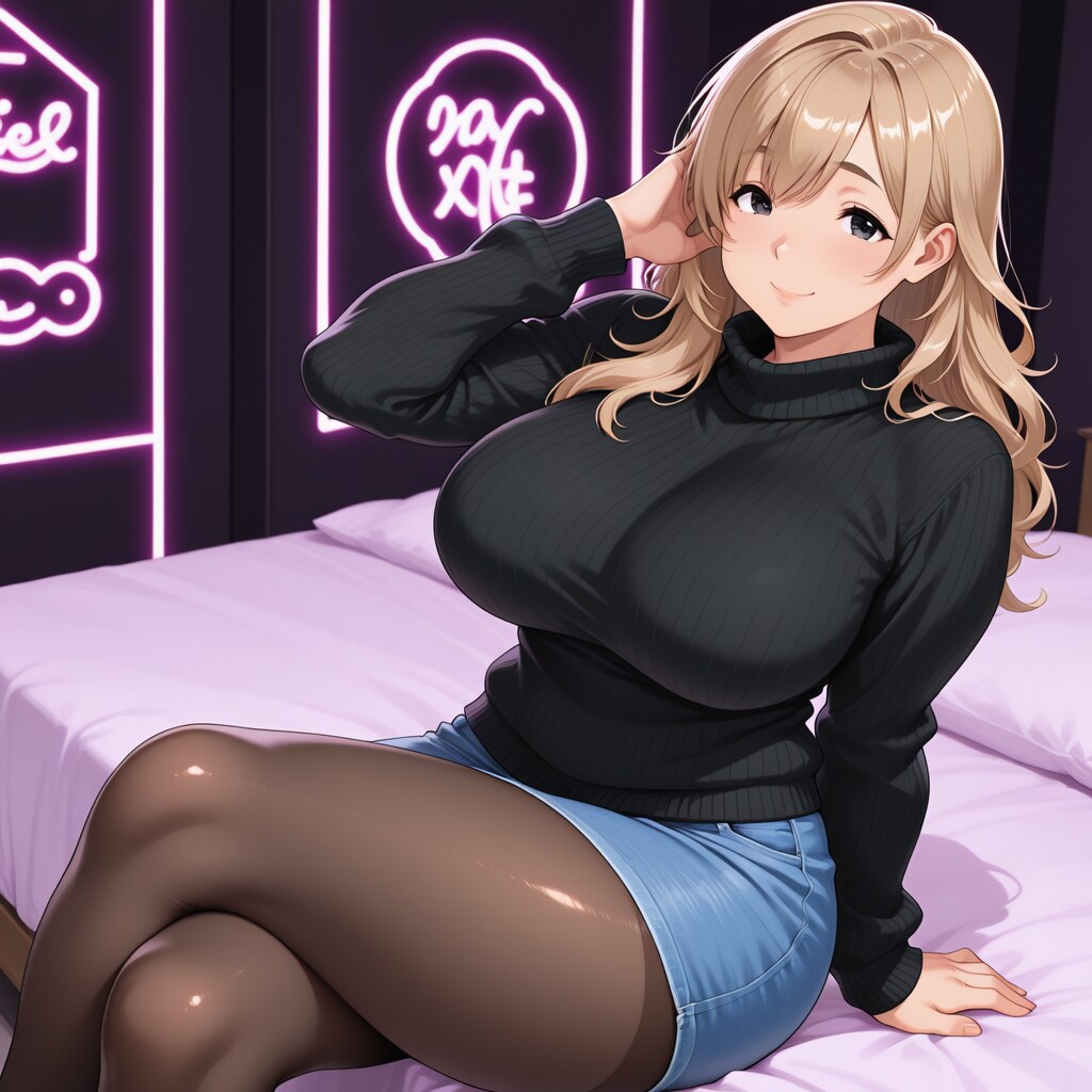 ロング茶髪えるなちゃん