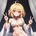金髪エルフ 2枚目