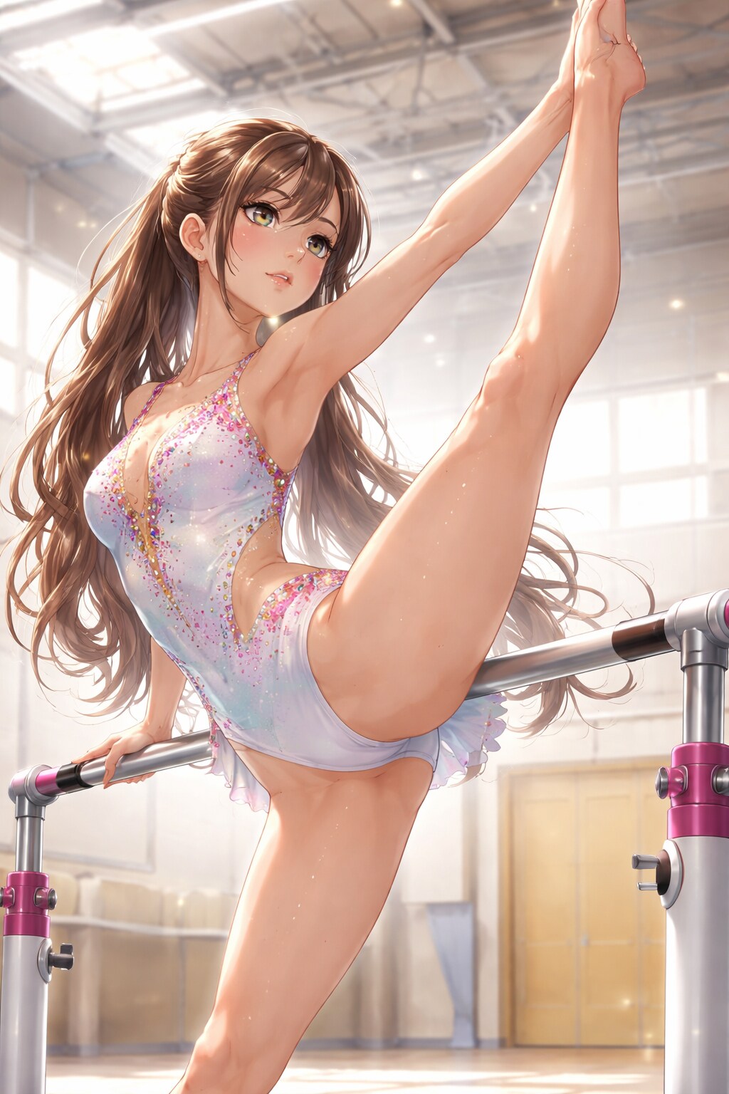 本人はフツウのストレッチだと思っています
