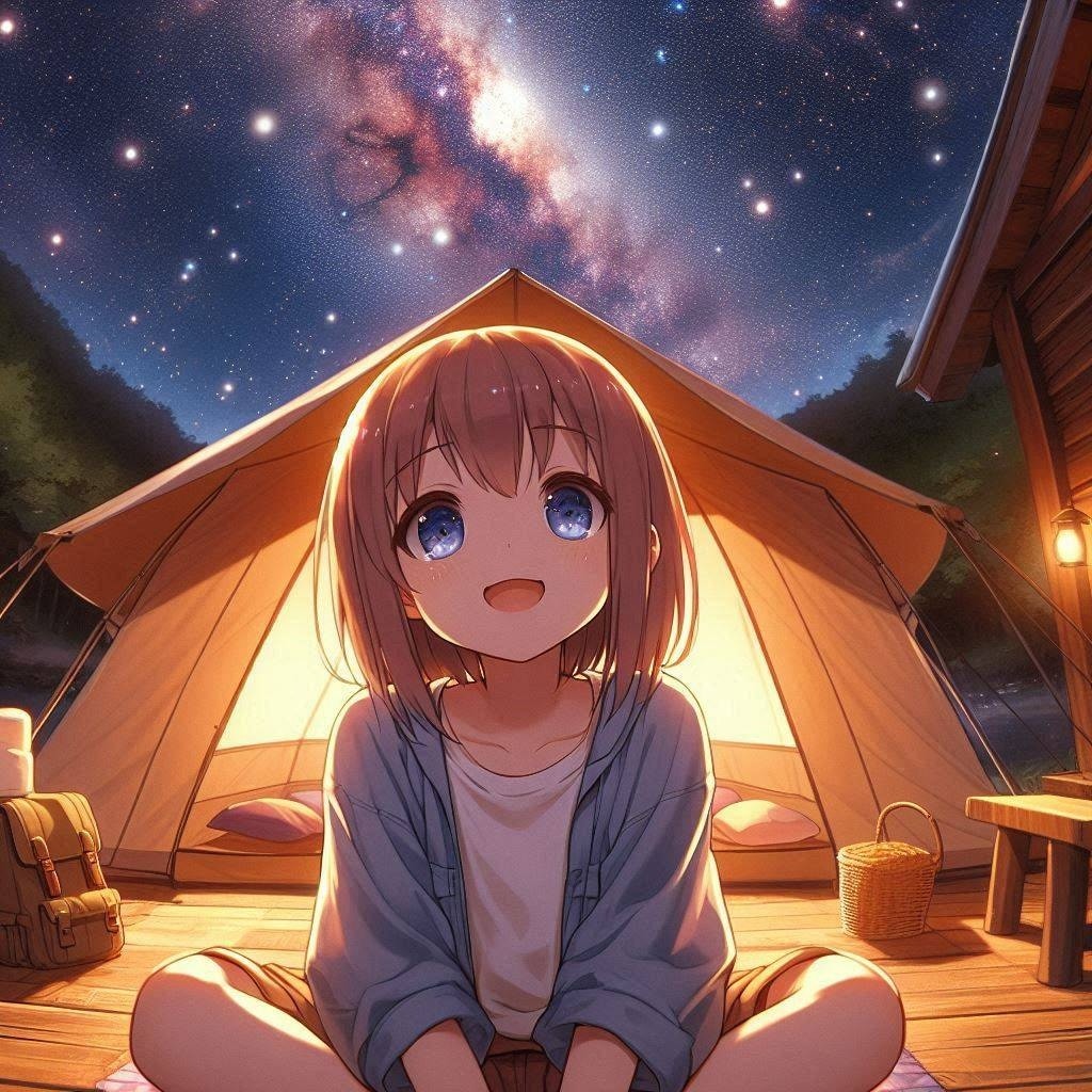 夏の夜空(DALL-E)(21) | の人気AIイラスト・グラビア