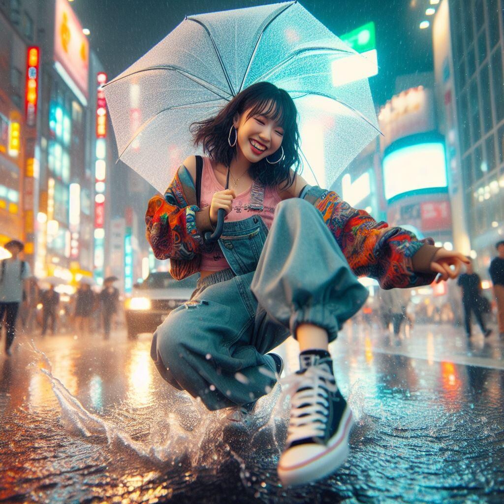 傘で踊れば