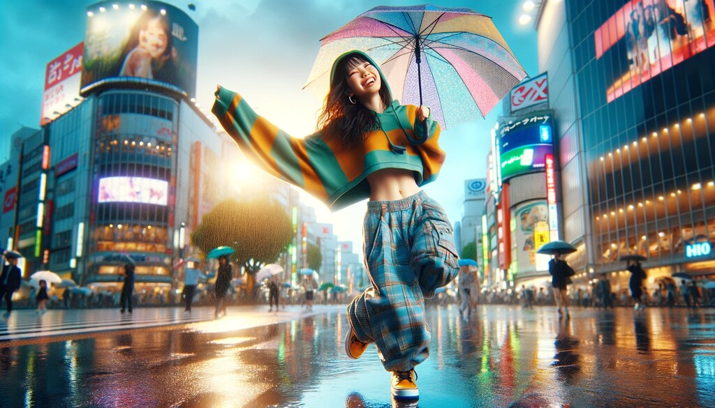 傘で踊れば