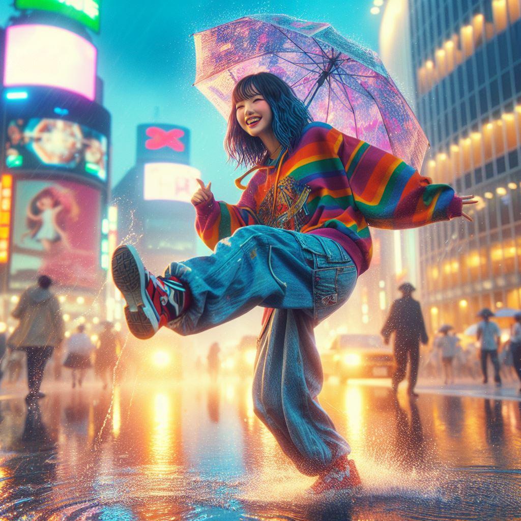 傘で踊れば