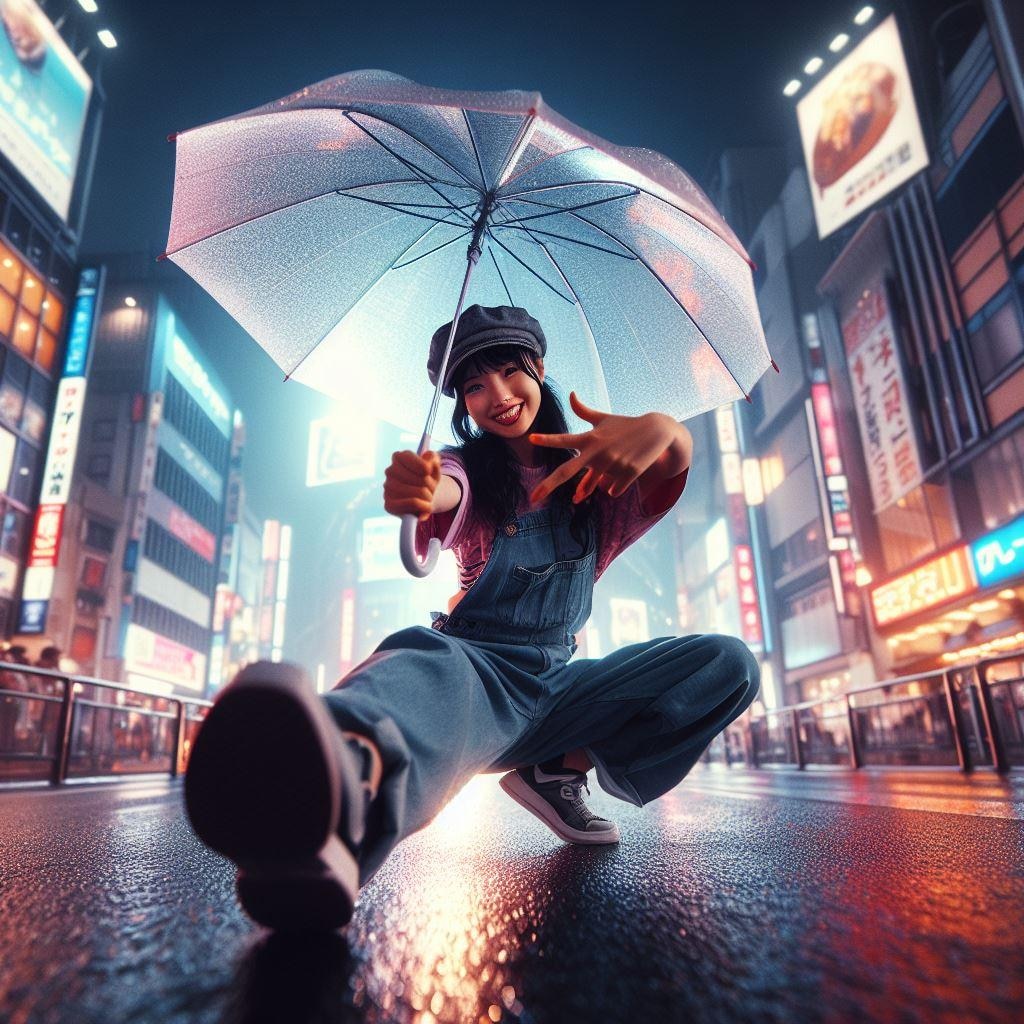 傘で踊れば