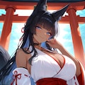 褐色狐巫女生成テスト 3枚目