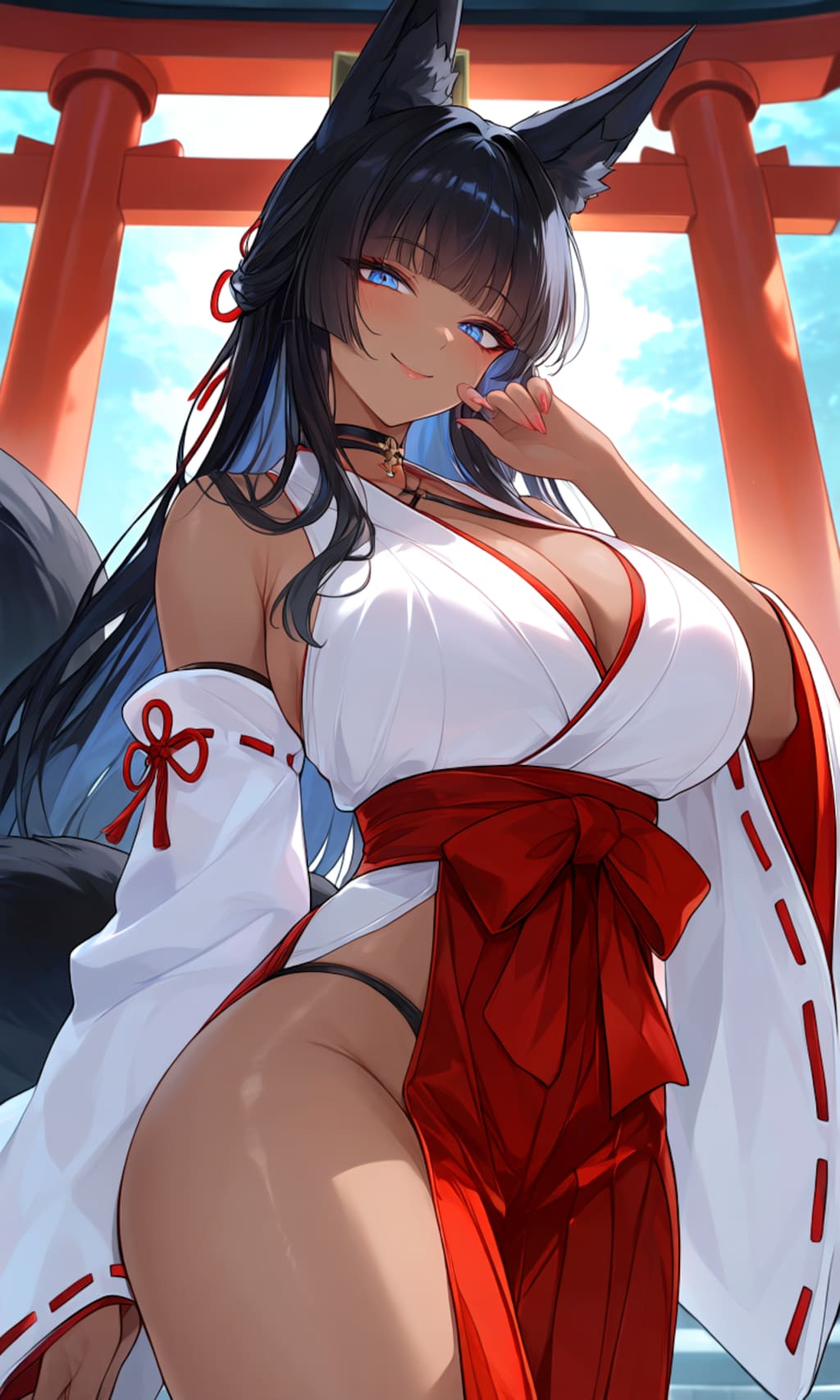 褐色狐巫女生成テスト