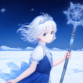 星と雪の魔法少女 4枚目